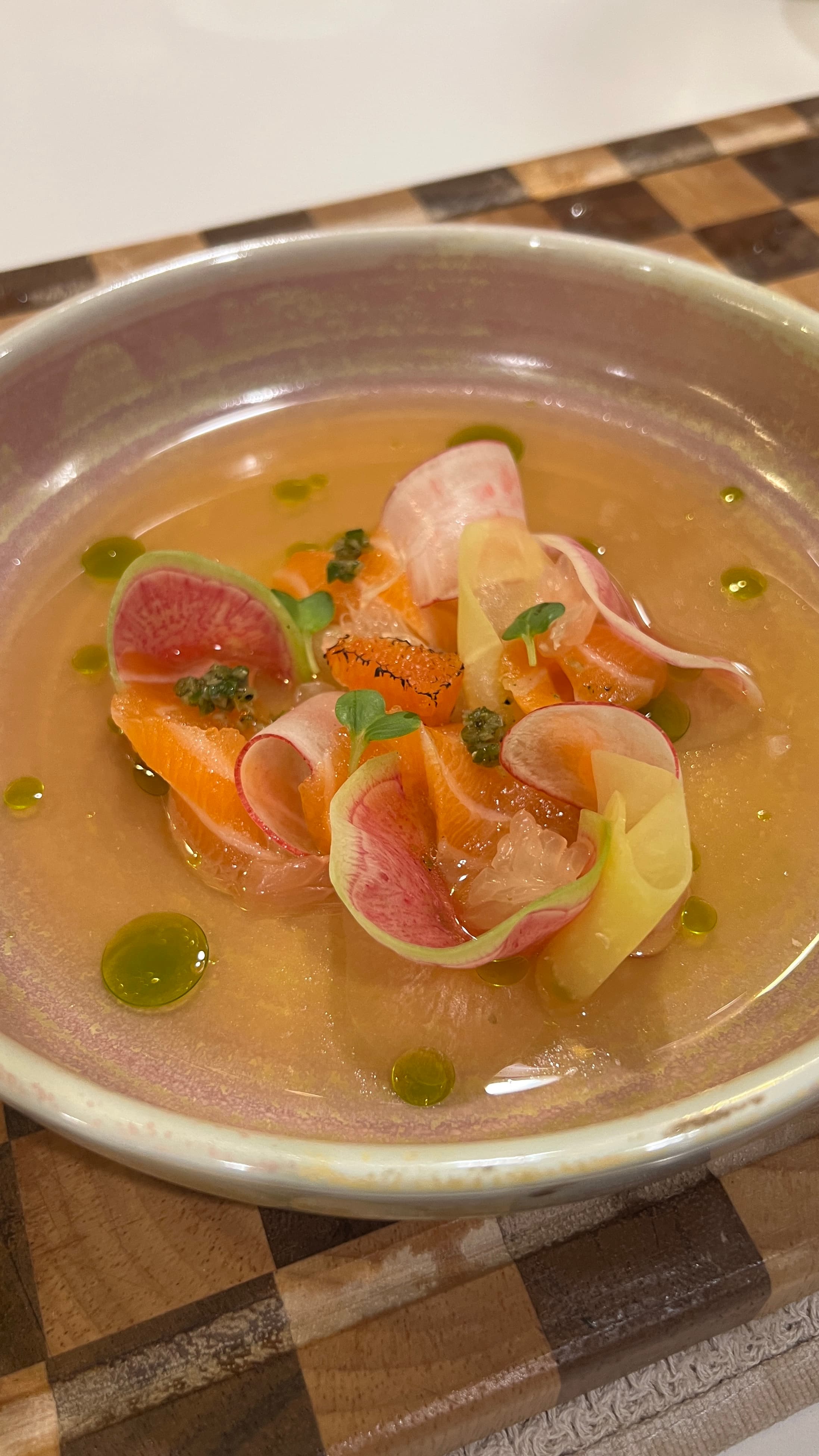citrus dashi crudo